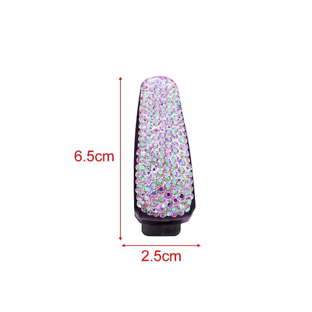 Auto Styling Bling Zonnebril Houder Clip Diamond Rhinestone Shining Auto Visor Zonnebril Clip Houder