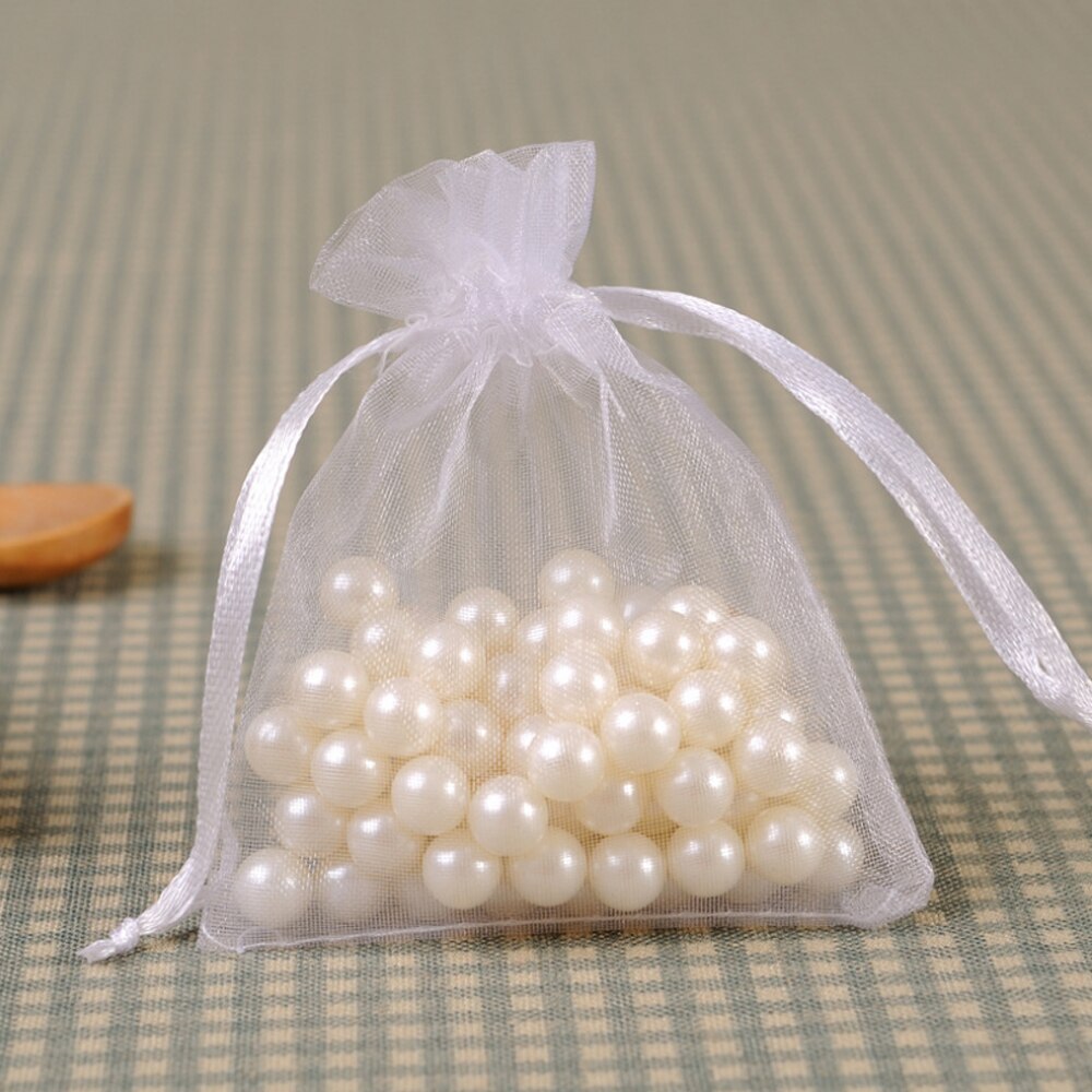 100 stuks tekenbare organza zakjes bruiloft verjaardag feest snoep chocolade zakjes kerst halloween doos sieraden verpakkingszakjes