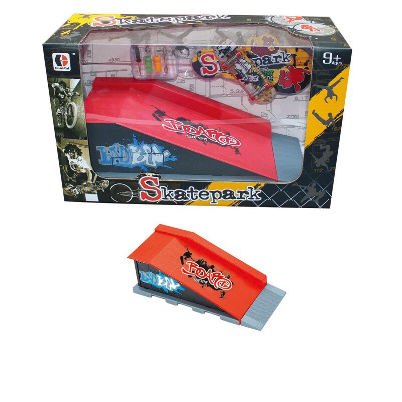 Mini Alloy Finger Skating Board miejsce połączenie zabawki dzieci deskorolka Ramp Track edukacyjne zestaw zabawek dla chłopca urodziny prezenty: K