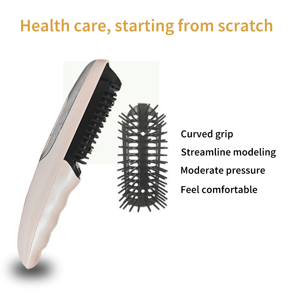 Hair Growth Care Electric Wireless Infrared Ray Massage Comb Hair follicle Stimulate Anti Dense Anti Hair-loss Head Massager
