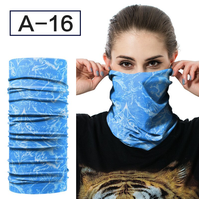 crâne flamme Bandana bandeau Sport vélo vélo Multi fonctionnel sans couture tubulaire magique Bandanas Tube anneau écharpe: A-16
