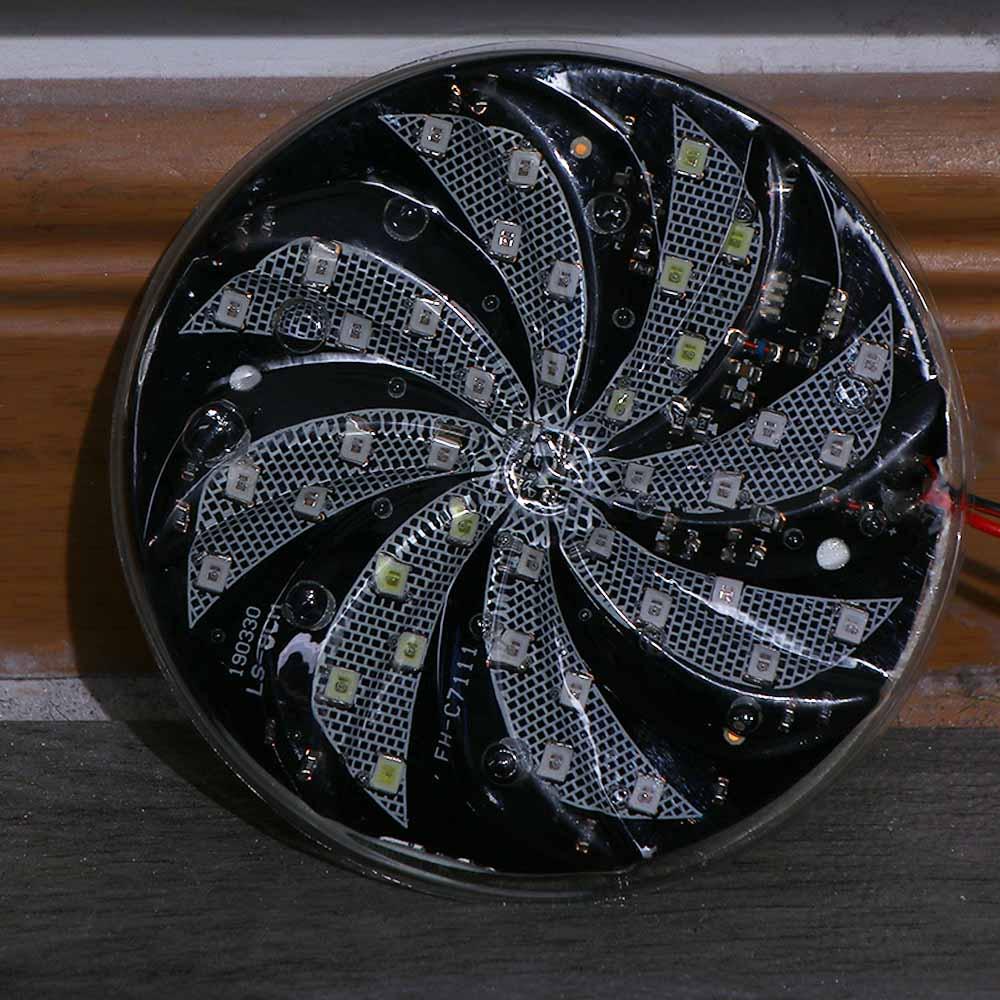 Lumière stroboscopique automatique à LED, lampe flash DC 12V, feux de roue de feu, lumières de moulin à vent modifiées pour moto, lampe de voiture, escales, 6 cm, 8 cm, 10cm