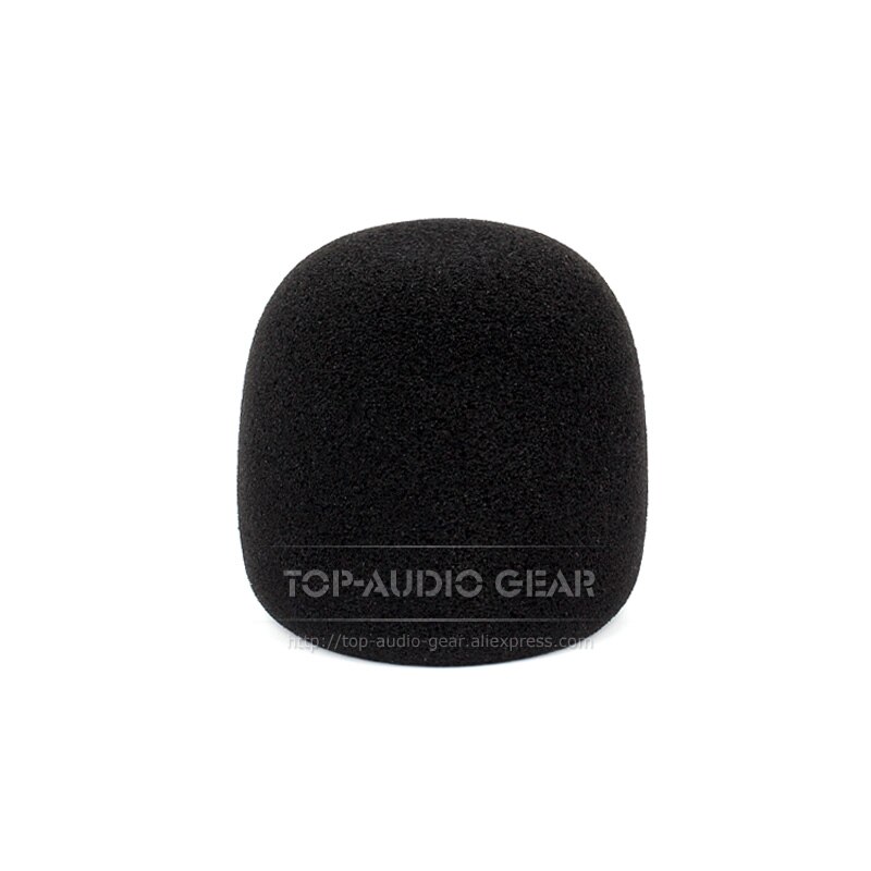Pop filter forrude mikrofon svamp skum til zoom  h2n h 2 2n h2 n optager mikrofon dæksel vindtæt forrude microfono skærm: Sort