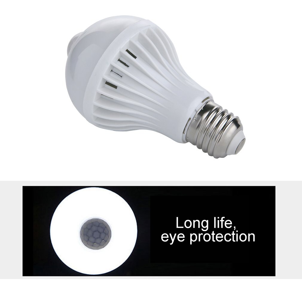 Led Pir Motion Sensor Lamp 220V Led Lamp Auto Smart Intelligente Pir Infrarood Body Motion Sensor Licht E27 Socket