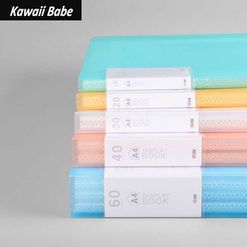 File Folder Desk Document Organizer School Supplies A4 10/20/30/40 Pockets Multifunctional Pocket Folder Office Stationery