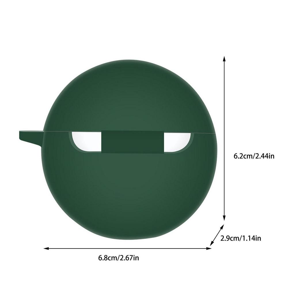 Wireless Earphone Case For OPPO Enco Buds 2 Earphones Shockproof Anti Lost Silicone Shell Anti Dust Protective Air Buds Cover: dark green
