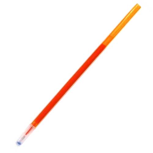 Sletbar pen spids 0.5mm blå sort pen vaskbart håndtag kuglepenne patron salg elev papirvarer kontor pen skrift: 1 stk-orange-refill