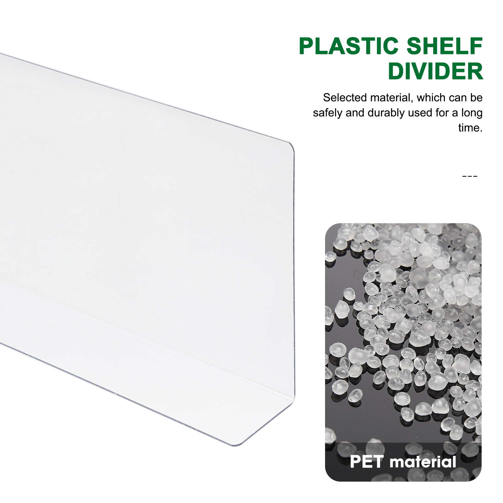 10 pezzi divisori per scaffali scheda di classificazione delle merci separatore del negozio tabellone per materie primo in plastica ganizer per la conservazione della casa Schermo al dettaglio