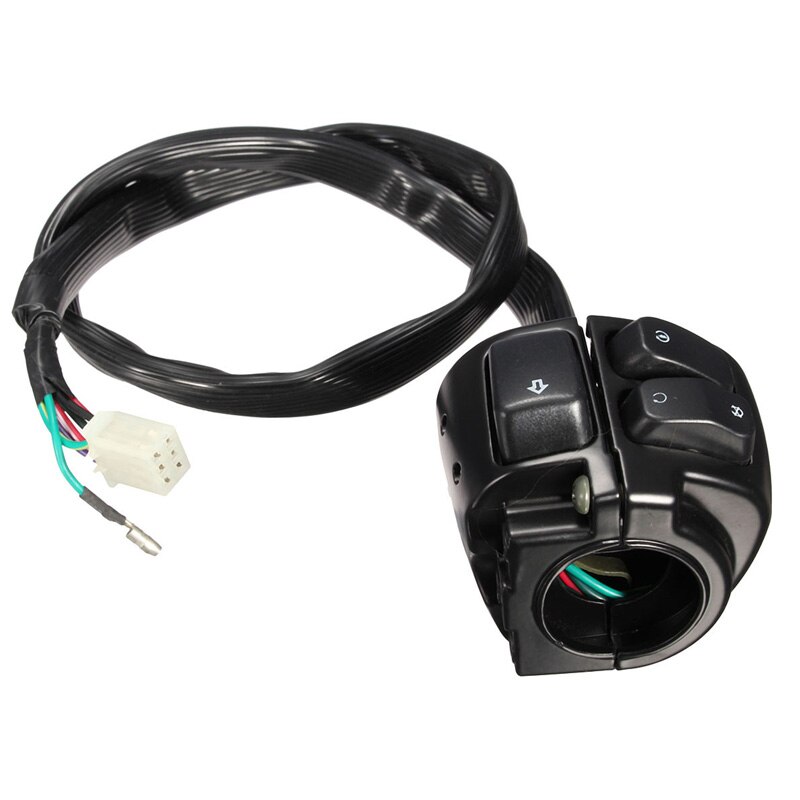 1&quot;25mm Handlebar Control Switch For Motorcycle Turn Signal Switch Button With Wiring Harness For 25mm Motor Handlebar Switch