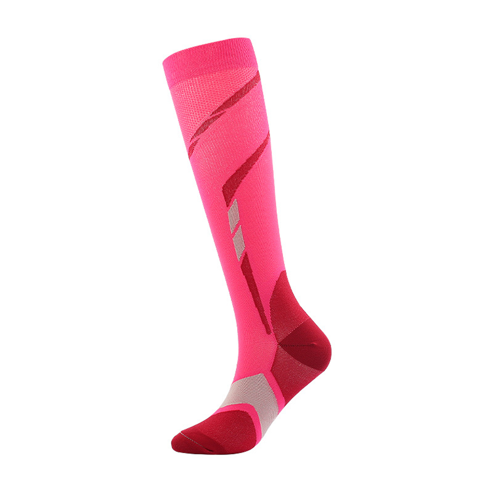 unisex Socken Für Sport Atmungsaktive Vielfältigen Farbe Socken, Schwarz/rosig/Weiß/Gelb: A / L und XL