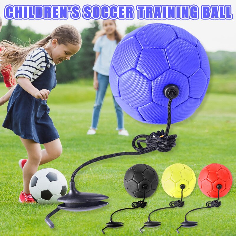 Ballon d&#39;entraînement De Football avec corde, pour enfants, débutant, entraîneur, Cage De pied