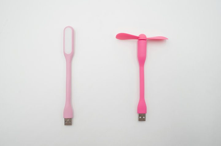 Kleine USB Fan Mini Kreative luftkühler Tragbare Fan flexibel USB LED Licht Für Telefon Computer Schreibtisch Sommer Gerät gute: Rosa