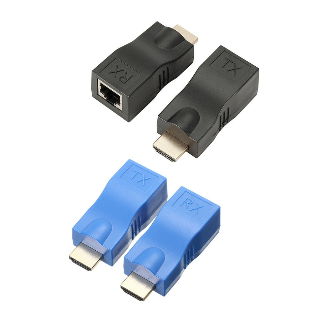 HDMI-compatible Extender RJ45 LAN Network Extension Transmitter Receiver TX RX Cat5e CAT6 Ethernet Cable 30m 4K HD TV