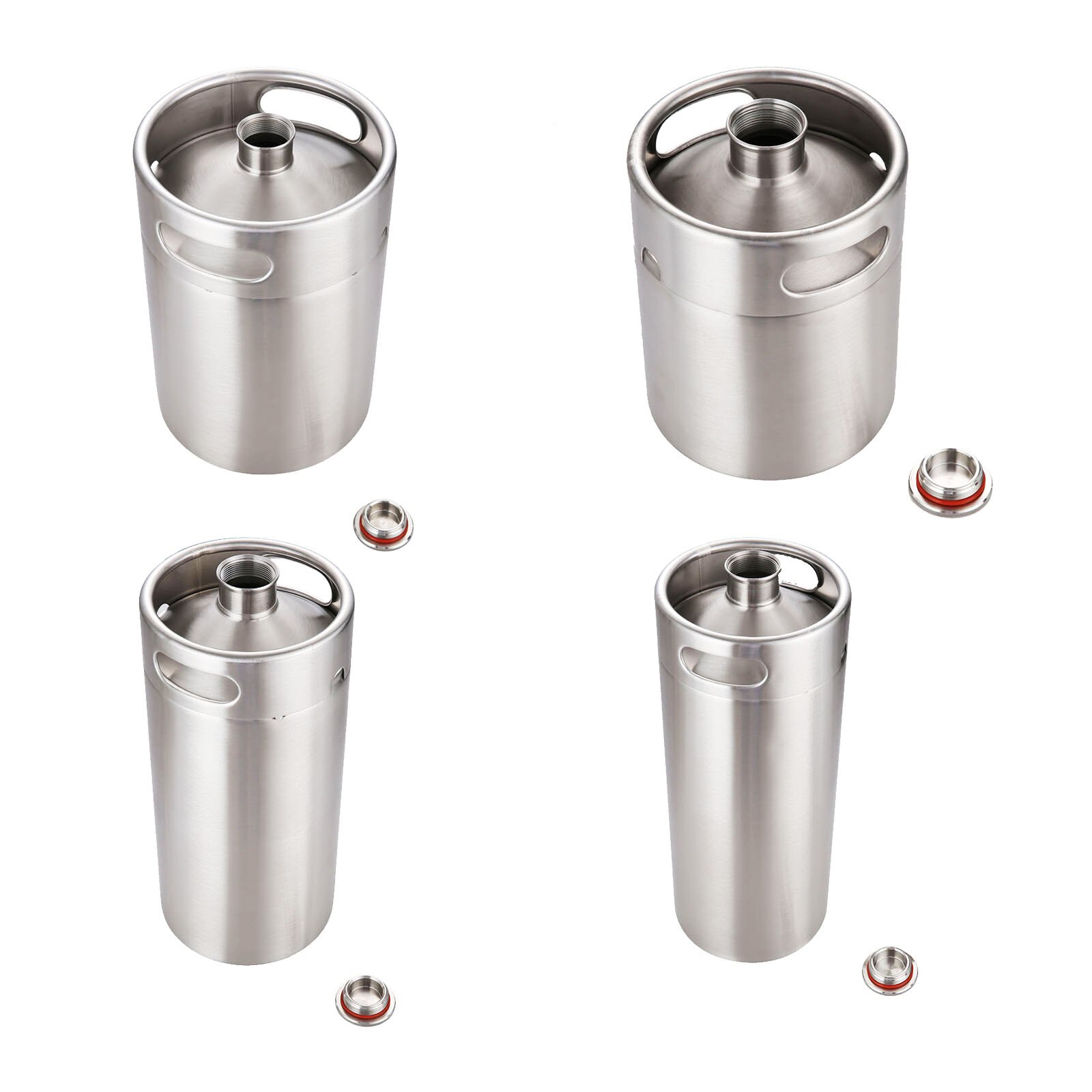 Mini fût de bière pressurisé en acier inoxydable, 1 pièce, 2/3.6/4/5L, portatif, pour brassage à domicile, outil de Bar