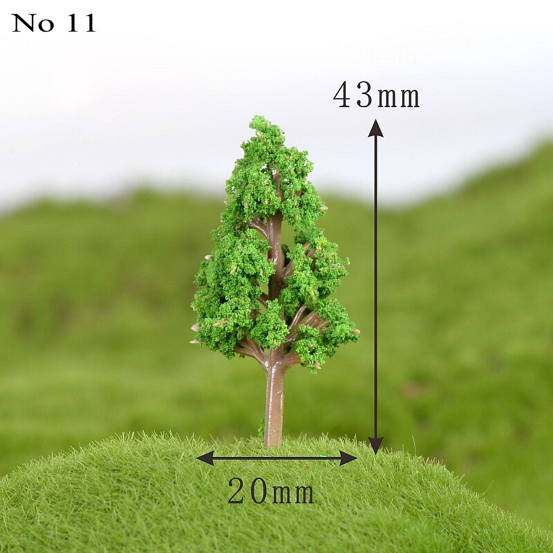 10 PCS Mini Tree Artificial Plants Branch Flowers Wedding Home Garden Decoration DIY micro-landscape succulent plants Decor: No 11