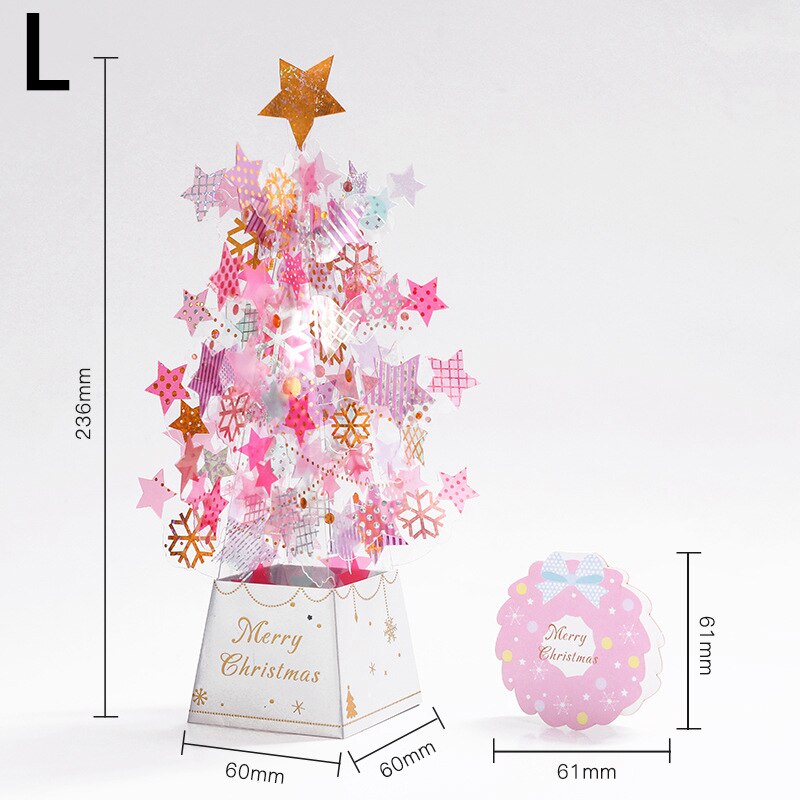 Christmas Pop UP Santa 3D Greeting Card Year Greeting Card Party Invitations Business Card Postcard Merry Christmas: L