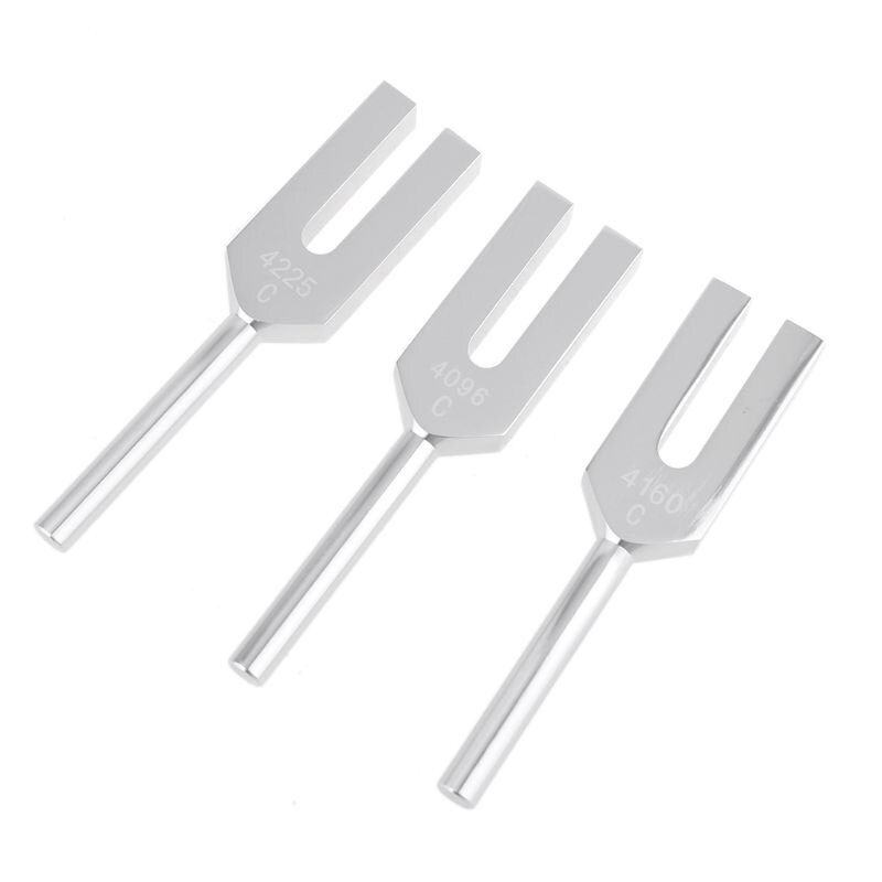 3 pièces ange cristal diapason 4096Hz/4160Hz/4225Hz C alliage d'aluminium diapason qyh