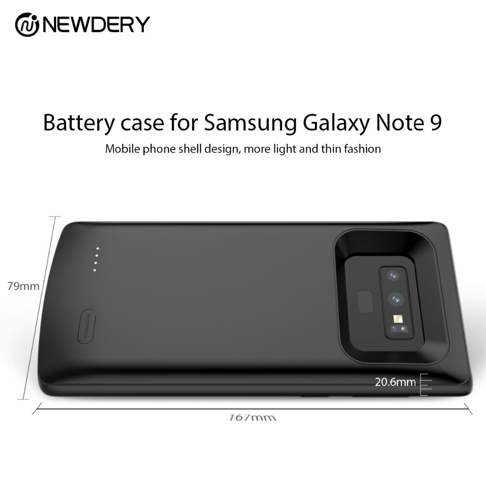 Nouvelle coque de chargeur de batterie 5000mAh, étui de téléphone à couverture complète pour Samsung Note 9 Type C pour Galaxy Note 9