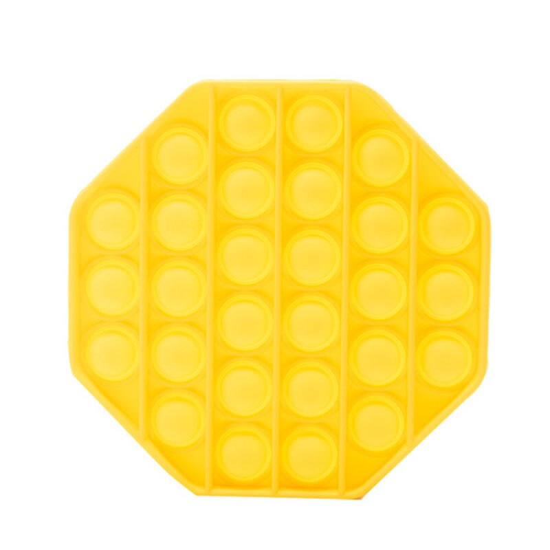 Fidget Speelgoed Popit Push Bubble Zintuiglijke Speelgoed Autisme Speciale Behoeften Stress Reliever Antistress Squeeze Speelgoed Popsit Reliver Stress: YELLOW