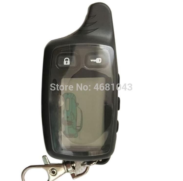 Tw9010 LCD Afstandsbediening Sleutelhanger voor Twee weg auto alarm systeem Russische Tomahawk TW-9010 TW 9010 Sleutelhanger