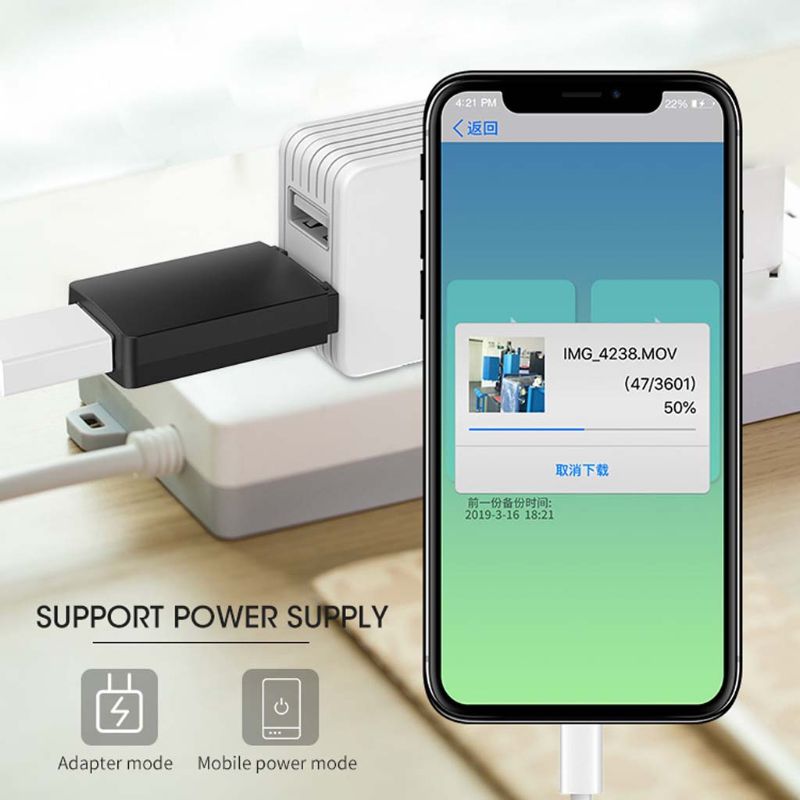 Tarjeta de memoria Micro SD 2in1 USB 2,0 TF adaptador de lector para iPhone iPad ordenador portátil
