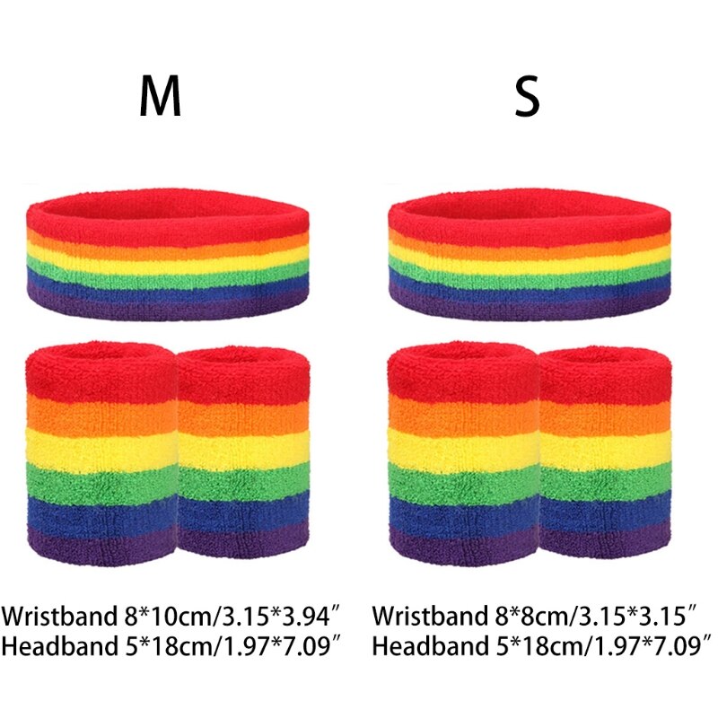 Neon Polsband Pols Wraps Elastische Ademend Neon Hoofdband Gebreide Powerlifting Bandage Polssteun Fitness Bracer