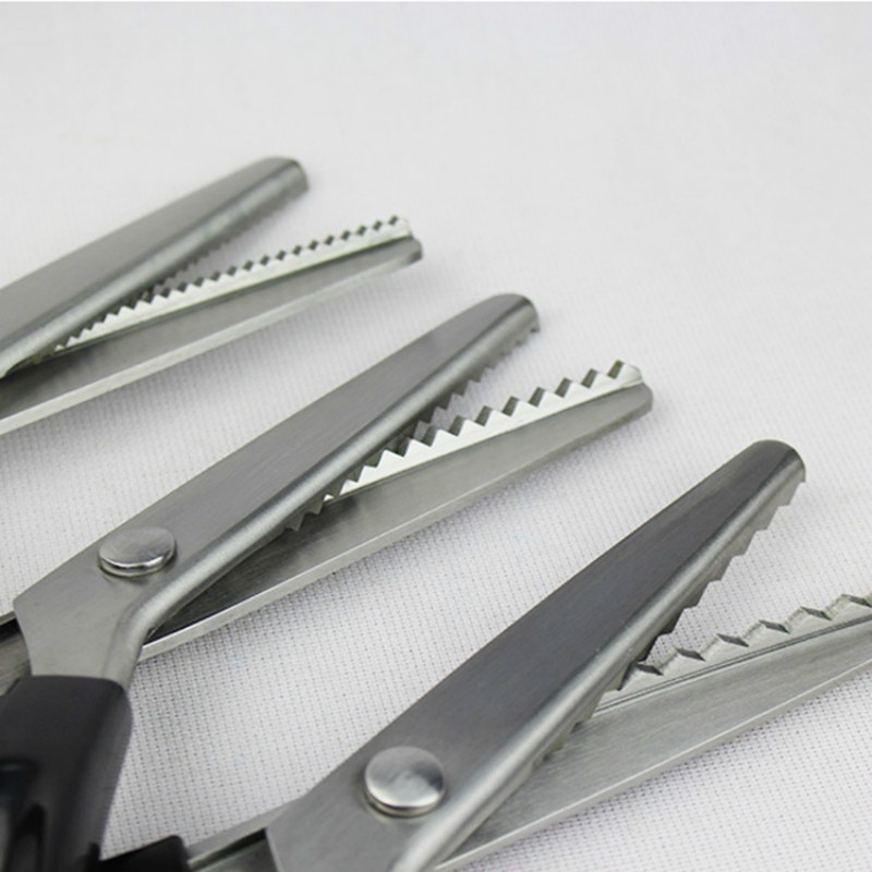 Tailor Scissors Shears Clothing Lace Scissors Tooth arc toothDIY zig zag fabrics scissors stainless steer