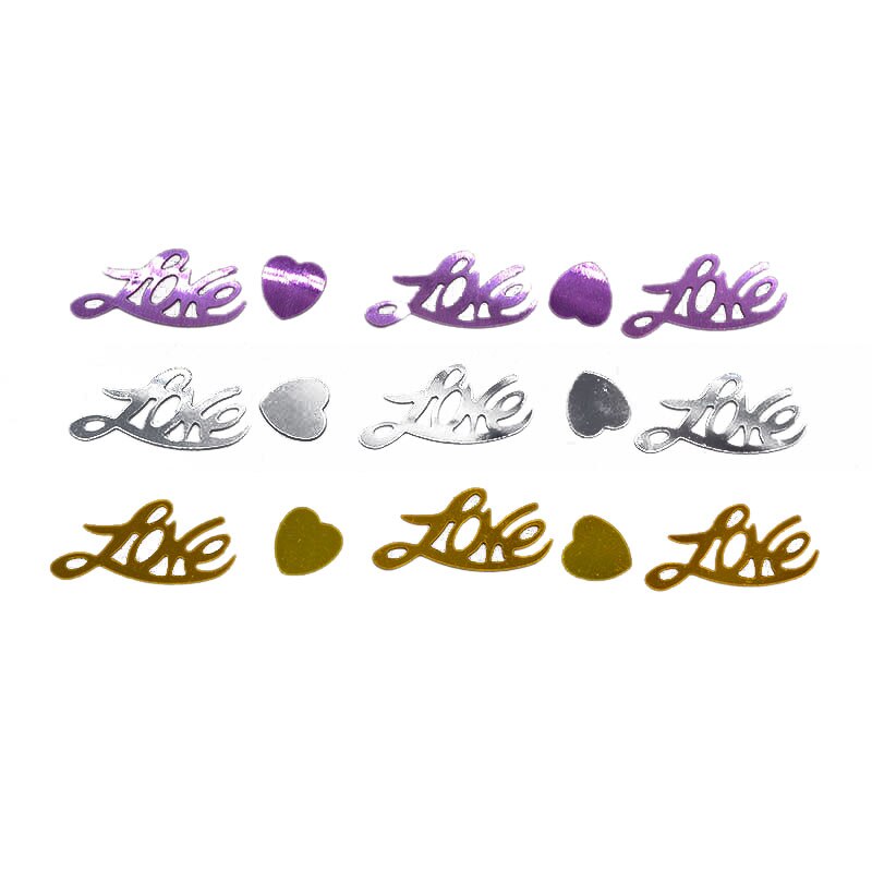 15g scintillant amour coeur lettres paillettes confettis accessoires de fête de mariage confettis mariage jeter Table décoration fournitures