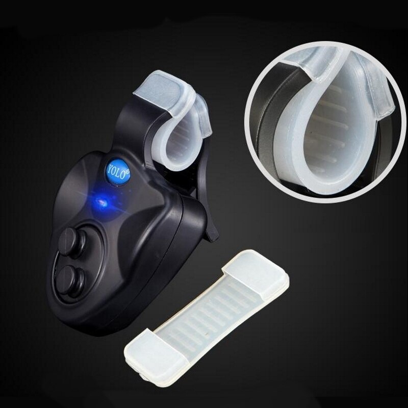 Caña de pescar electrónica LED, herramienta de pesca con amortiguación, identificación inteligente, gancho de mordida inteligente, recordatorio, alimentada por batería, nueva