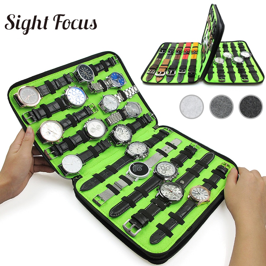 40 Slot Felt Watch Organizer Box Case Watchband Storage Bag For Apple Watch Organizer Apple Watch Strap Organizer Watch Holder