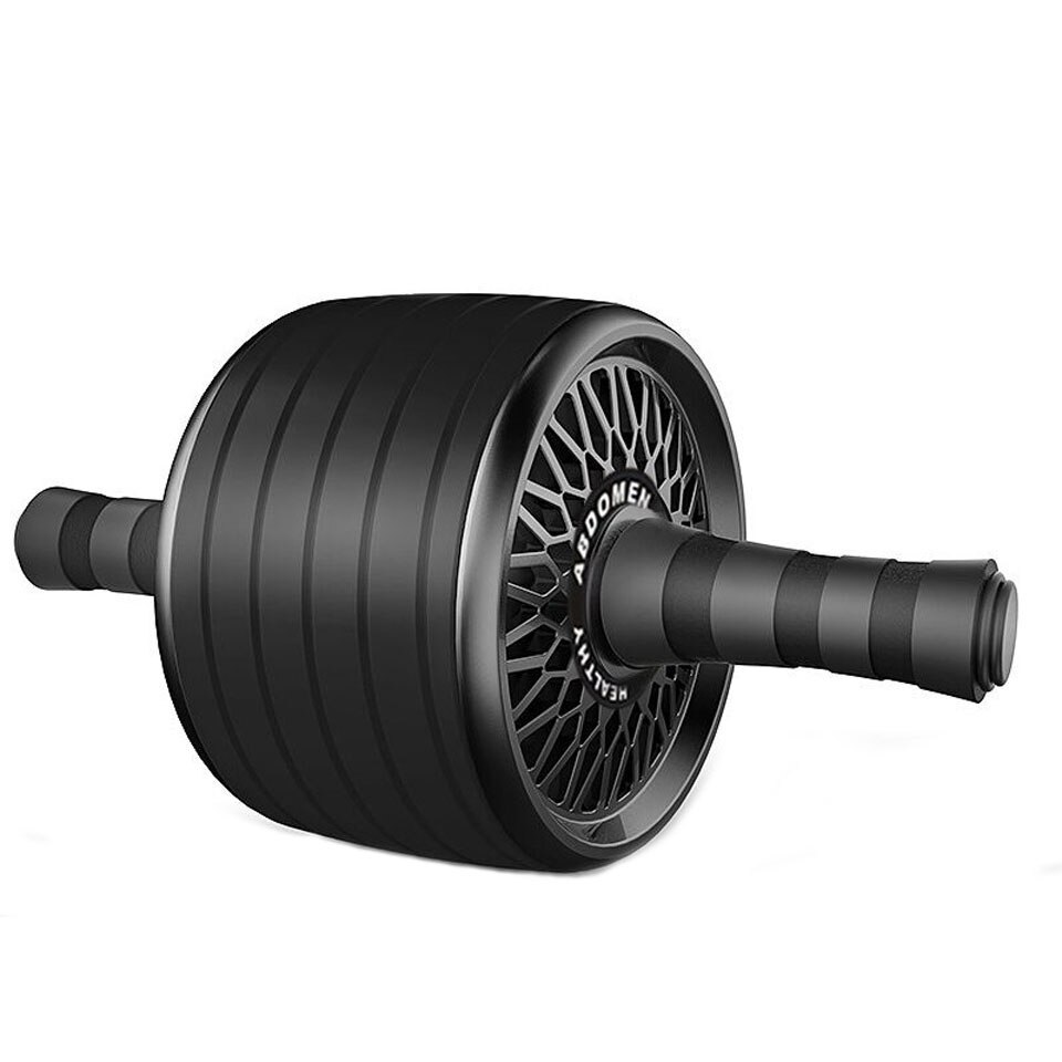 Roue abdominale silencieuse, corde à sauter, avec tapis pour exercices abdominaux, accessoires de musculation X61B: Black 03