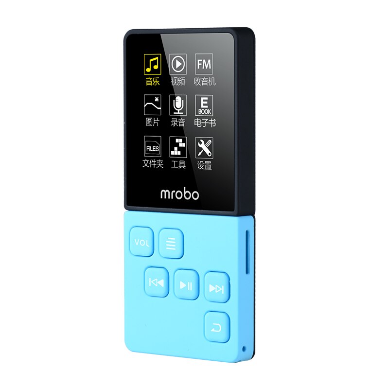 Mrobo c6 MP3 Player Portable Digital Audio Player With 1.8 Inch Screen FM E-Book Clock Data music Player speaker TF Card