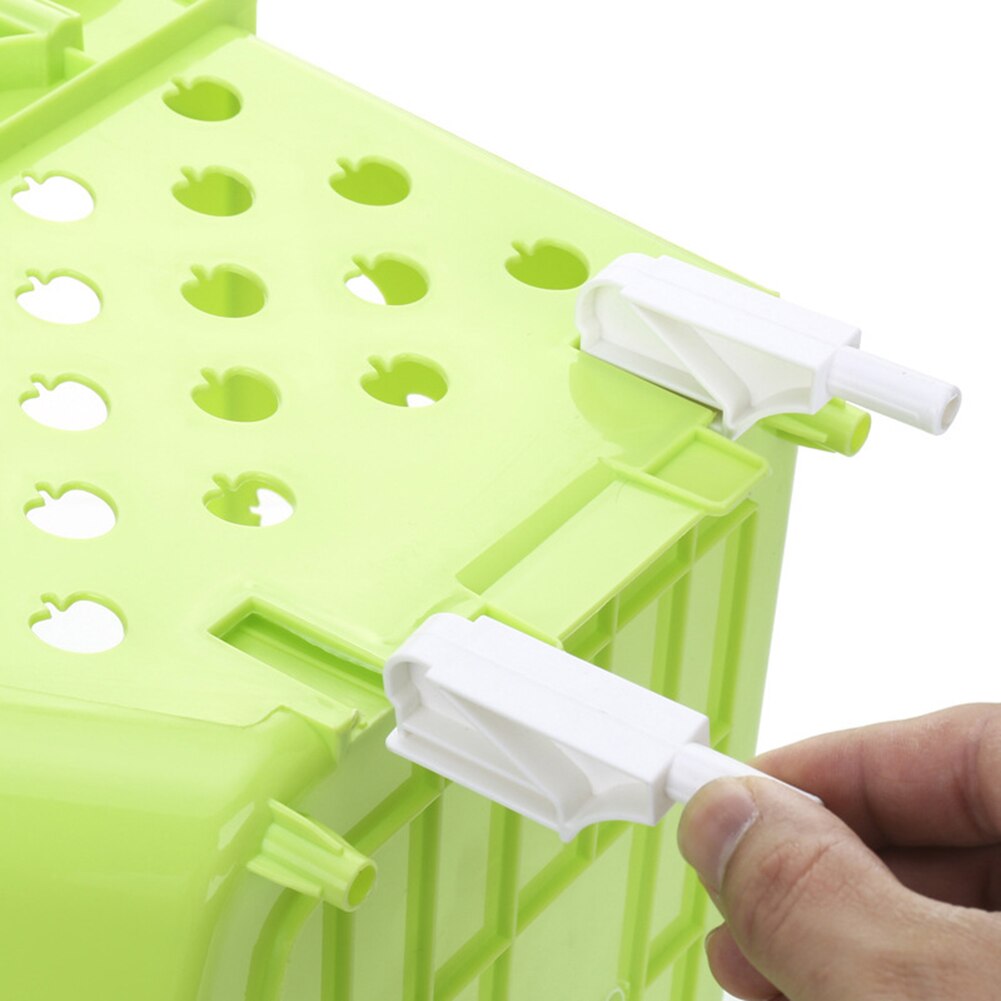 Durável empilhável único-deck oco frutas vegetais caixa de armazenamento colanders filtro cozinha organizador cesta prateleira cremalheiras