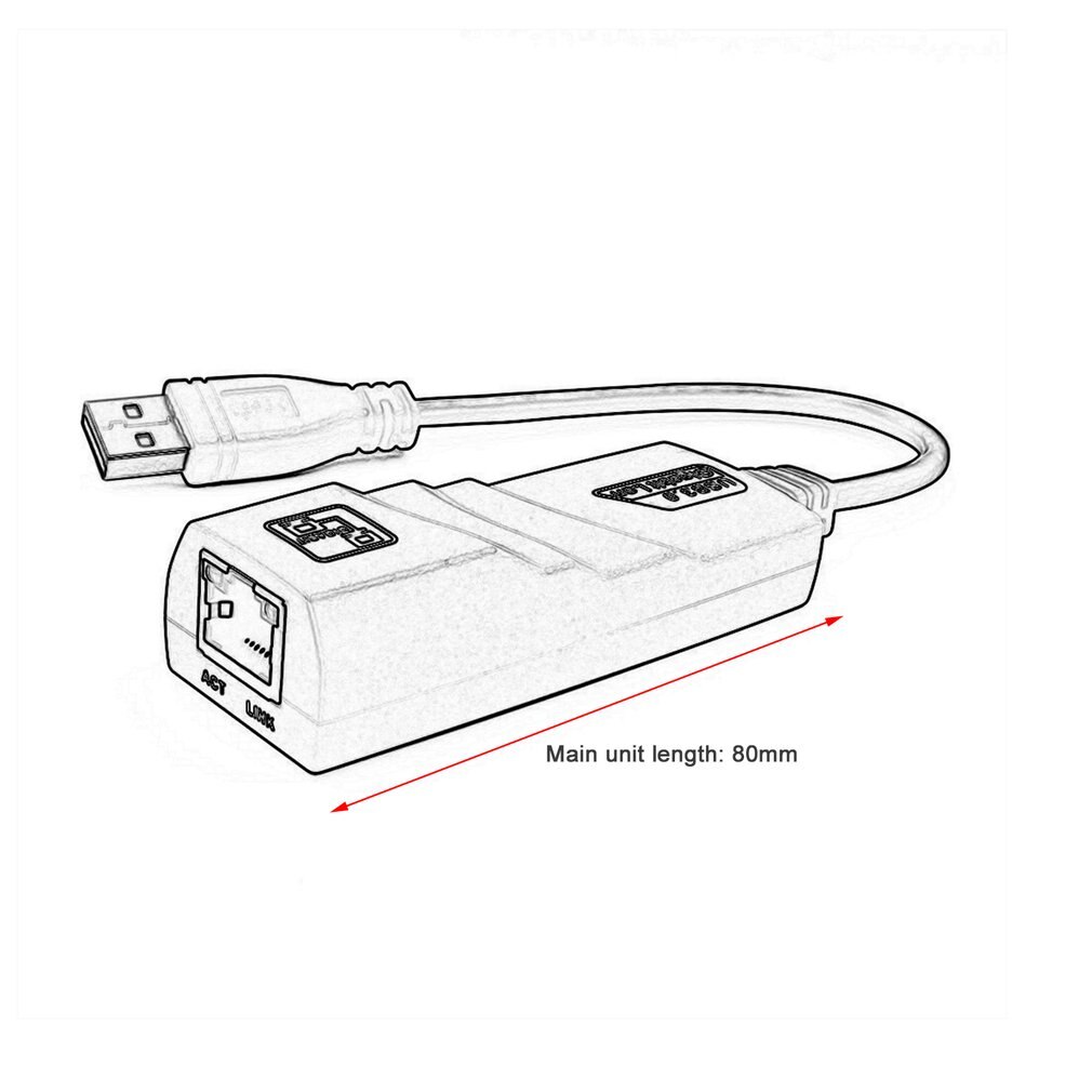 USB Ethernet Adapter Network Card USB 3.0 to RJ45 Lan Gigabit Internet for Computer for Macbook Laptop Usb Ethernet