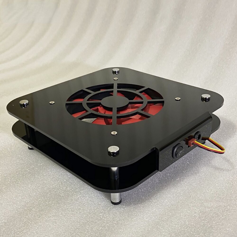 Ventilador de refrigeración con Base de disipación de calor, Marco Mod para Mac Mini radiador, Overclock con 12cm, 14cm, ventilador silencioso, chasis Acrílico