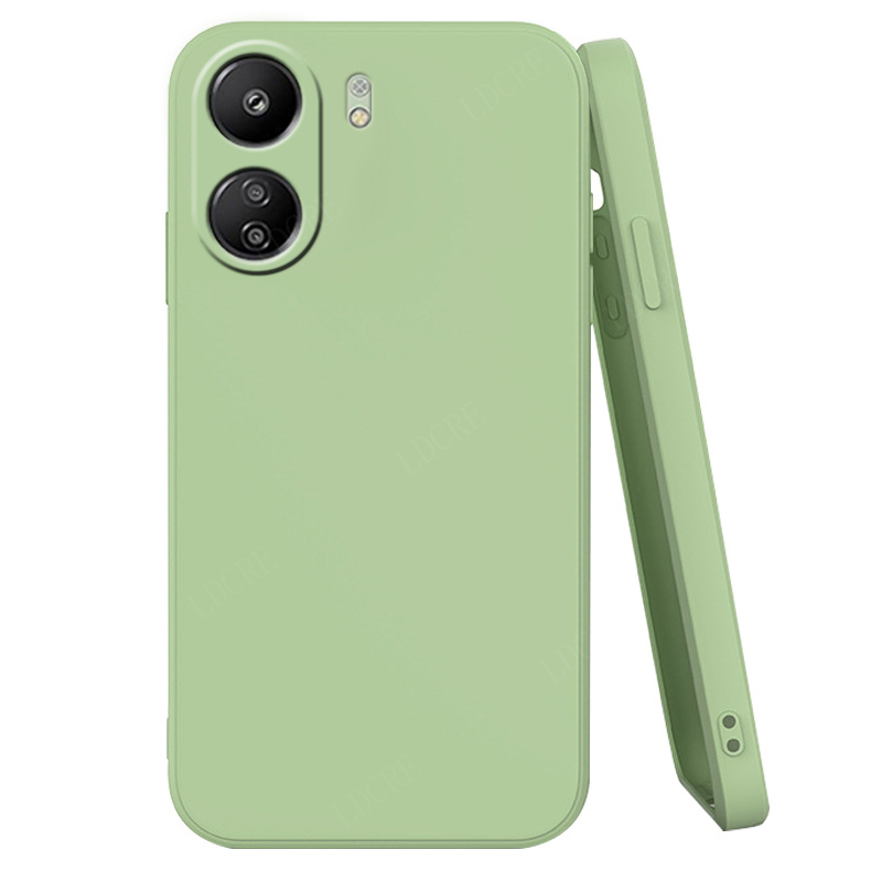 Coque en silicone liquide antichoc pour Xiaomi Redmi, coque souple en TPU pour Redmi 13C, 10A, 12C, 9C, 10C, 9, 10, 12, 13C