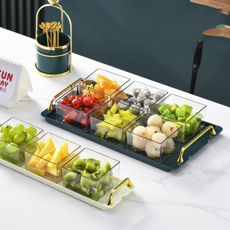 Nordic Fruit Dessert Snacks Serving Platter Party Fruit Snack Plate Candy Nuts Salad Dishes Plate Cake Food Snack Kitchen Plate