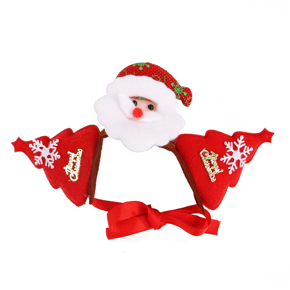 Robes pour animaux domestiques, couvre-chef pour noël et Halloween, Santa, accessoires de cosplay pour chiens et chats: Santa Claus / 16.5X6.5CM