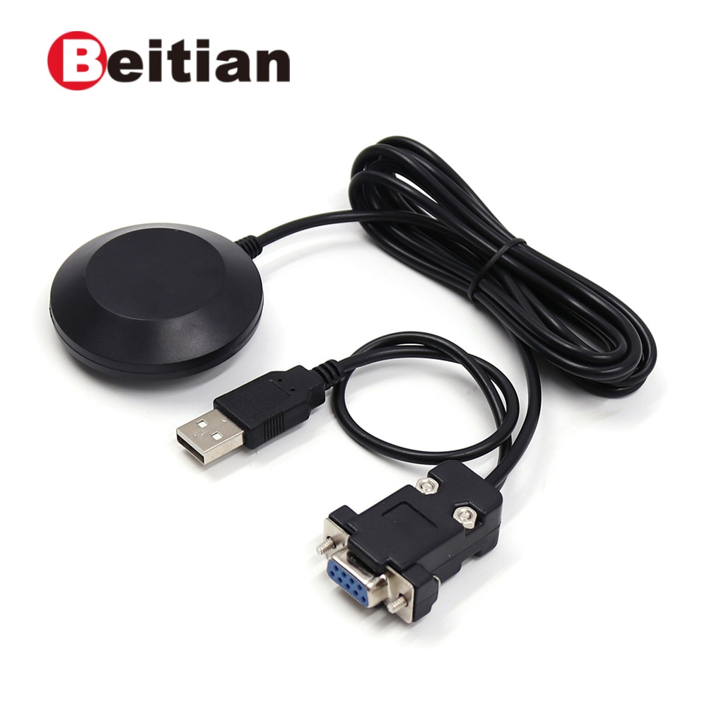 Beitian, RS-232 DB9 Vrouwelijke + Usb Mannelijke Interface Connector Gps Ontvanger, Ipc Alv Pvt Locater, BS-70DU