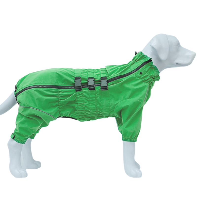 Hunde-Regenmantel, wasserdicht, für Haustiere, 4-Bein-Regenmantel, Kleidung für Bulldogge, Korgi, Regenmantel für kleine, mittelgroße und große Hunde, Gesamt für Hunde: S / verrotten