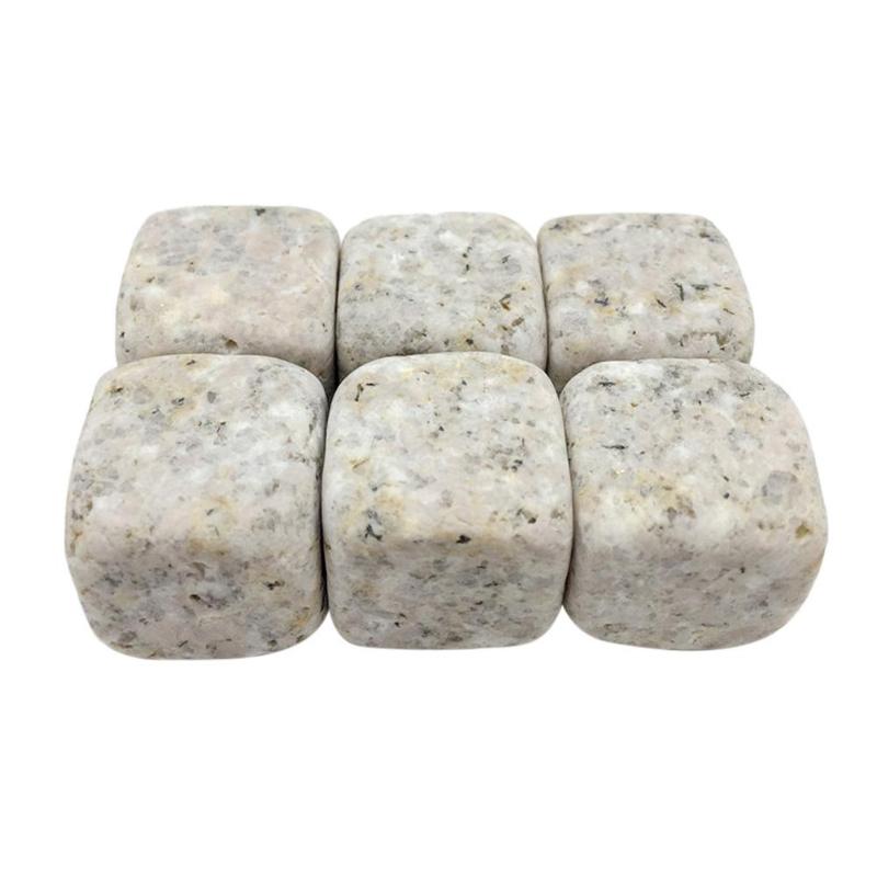 6Pcs Natural Whiskey Stones Rock Ice Stone Sipping Whisky Alcohol Cooler Wedding Favor Christmas Bar Accessories: a