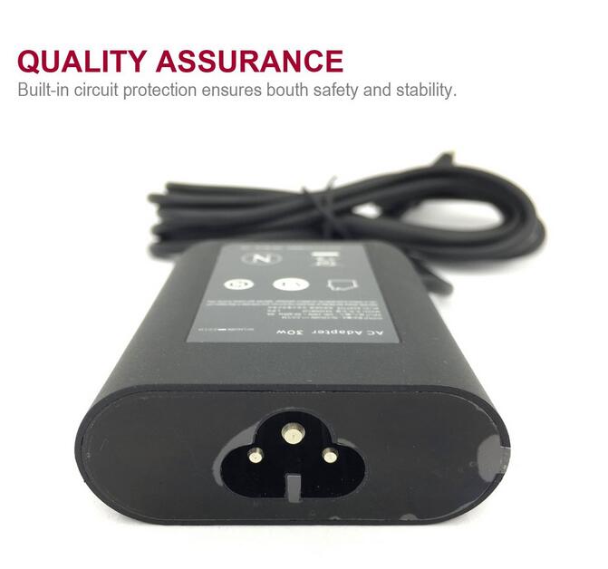 Usb-tyyppi -c 20v 1.5a 30w kannettavan tietokoneen tablet-laturi verkkovirtasovitin dell xps:lle 12 9250/ xps 13 9365/ leveysaste 11 5000 sarja 5175