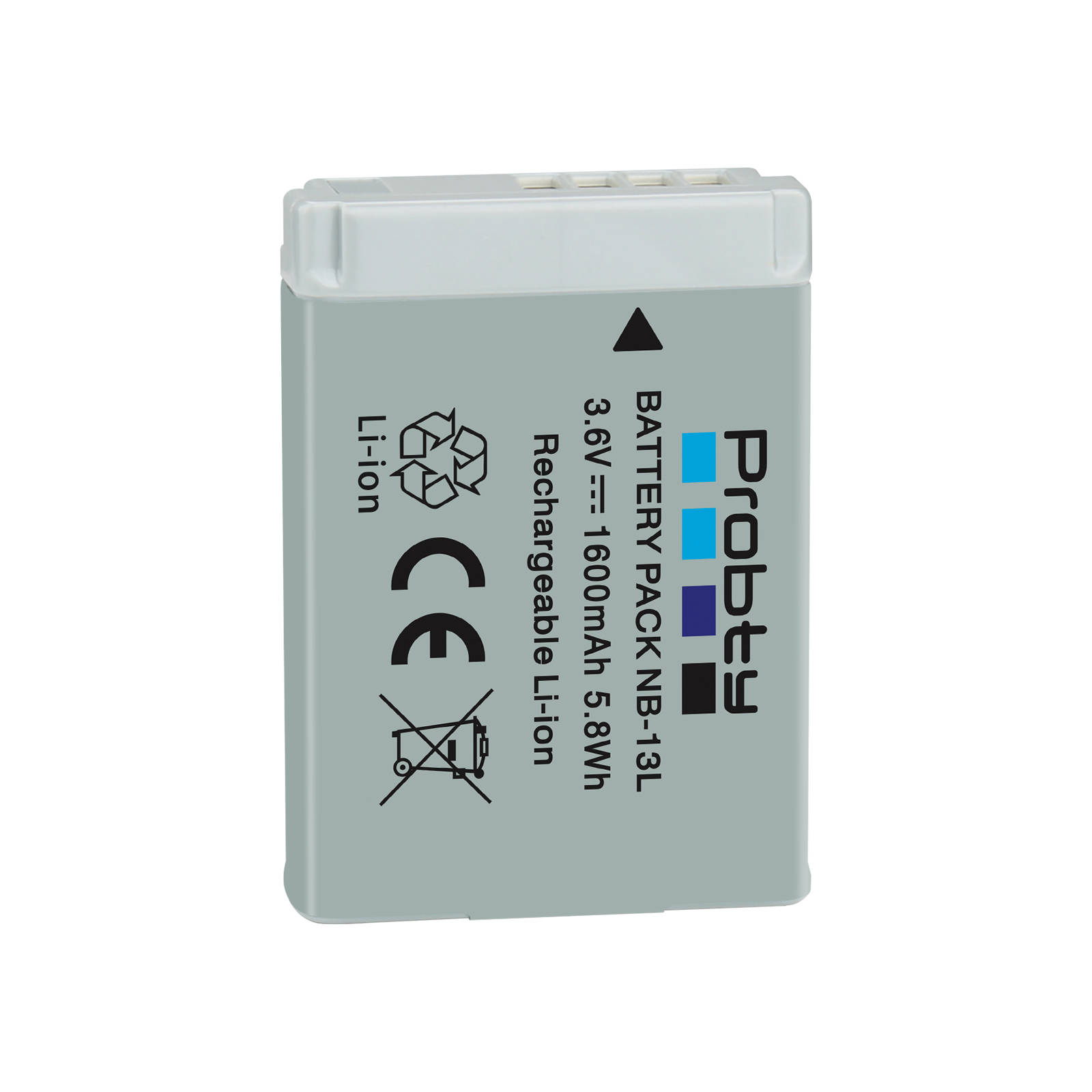 Batería NB-13L NB13L NB 13L de 1600mAh + cargador USB LED para baterías Canon G7 X Mark II G7X G5 X G5X G9 X G9X SX620 SX720 HS: Blanco