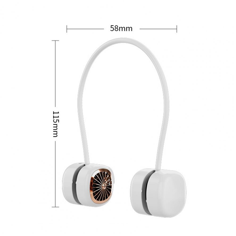 Opknoping Nek Fan Bladeless Low Noise Mini Fan Usb Opladen Draagbare Ventilator 3 Niveaus Aanpassing Folding Pocket Ventilator Voor Outdoor