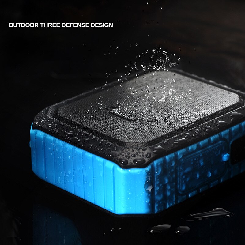 18W Portable Bluetooth Voice Amplifier Wired/UHF Wireless Microphone IPX5 Waterproof Big Power Music USB Teachers Tour Speaker: Blue Wired