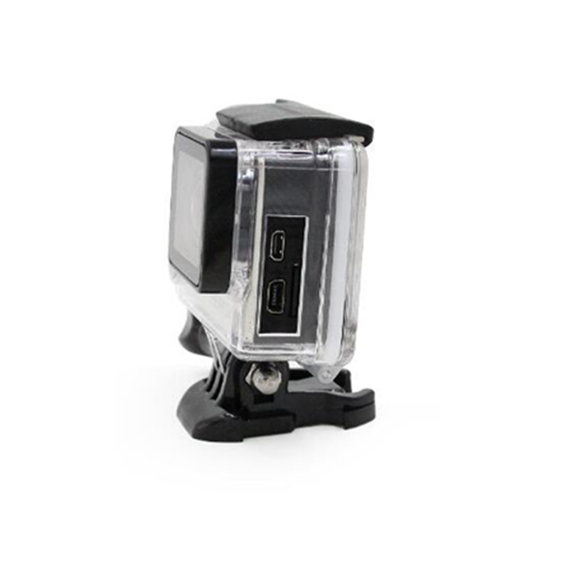Skjelett beskyttende side åpent hus etui til gopro hero 4 3 +  kamera tilbehør side åpent skall beskyttelses etui for go pro