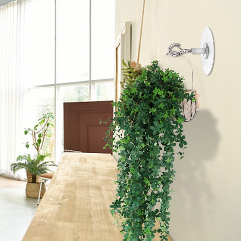 Self Adhesive Ceiling Hooks Wall Mounted Hanging Basket Hooks Plant Flower Pot Hanging Rack Home Garden Heavy Duty Storage Tools