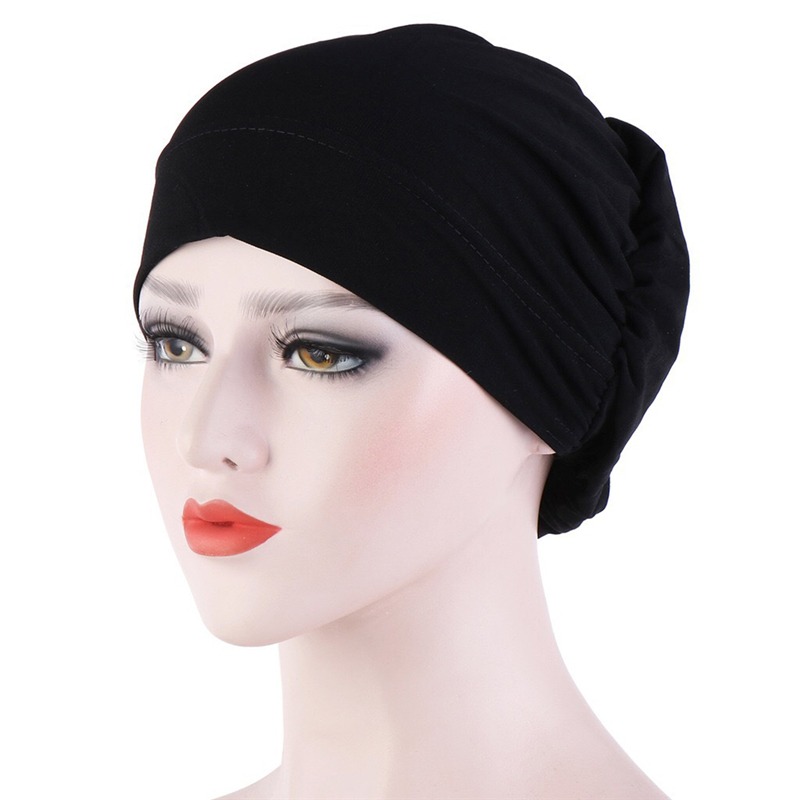 Gorro turbante Vintage francés, Bandana femenina a la , diadema para mujer, gorro para cubrir el cabello, envolturas para la cabeza para mujer, pañuelo musulmán para la cabeza: Luz de jengibre