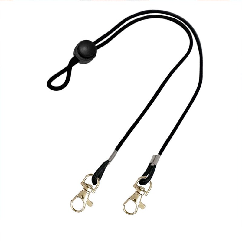 Cuerda de extensión colgante para mascarilla, cordón ajustable sin huellas, con dos ganchos, 1 pieza: 06