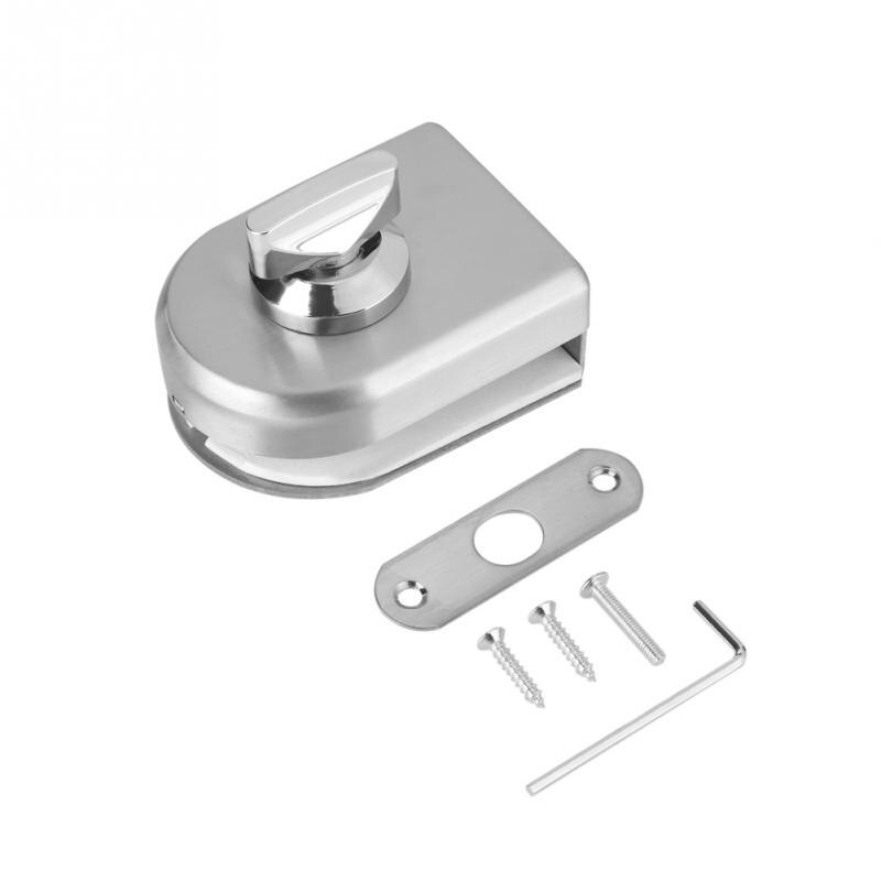 Edelstahl Glas Türschloss Mit Aluminium Legierung Inneren Kern Für 10 ~ 12mm Dicke Rahmenlose Gehärtetem glas Tür